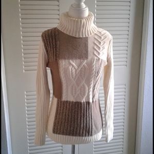 Liz & Co. Petite Turtle Neck Sweater